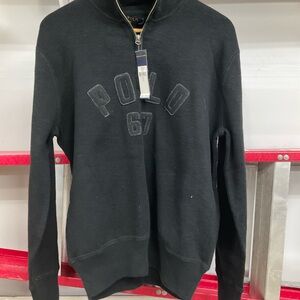 Ralph Lauren Black Zip-Up Men's Sweater